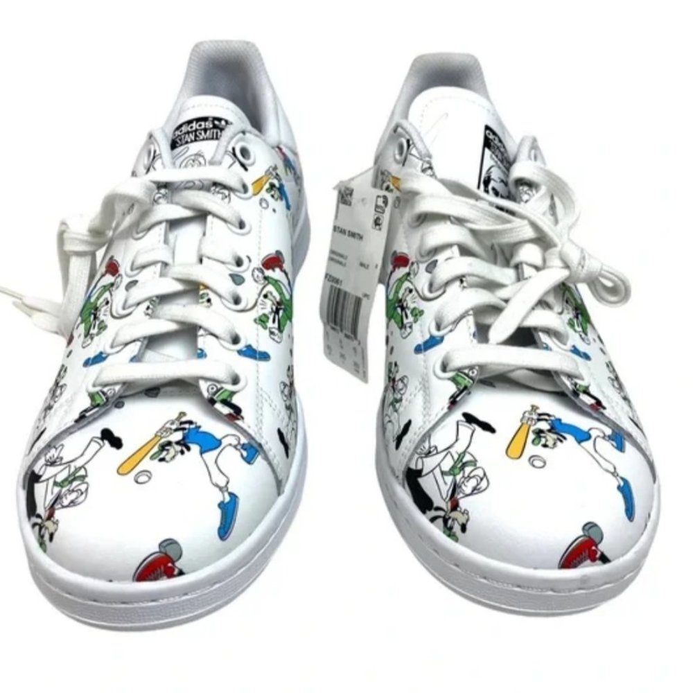 Adidas Originals Stan Smith Disney Goofy White Men sz 8 WOMEN 9